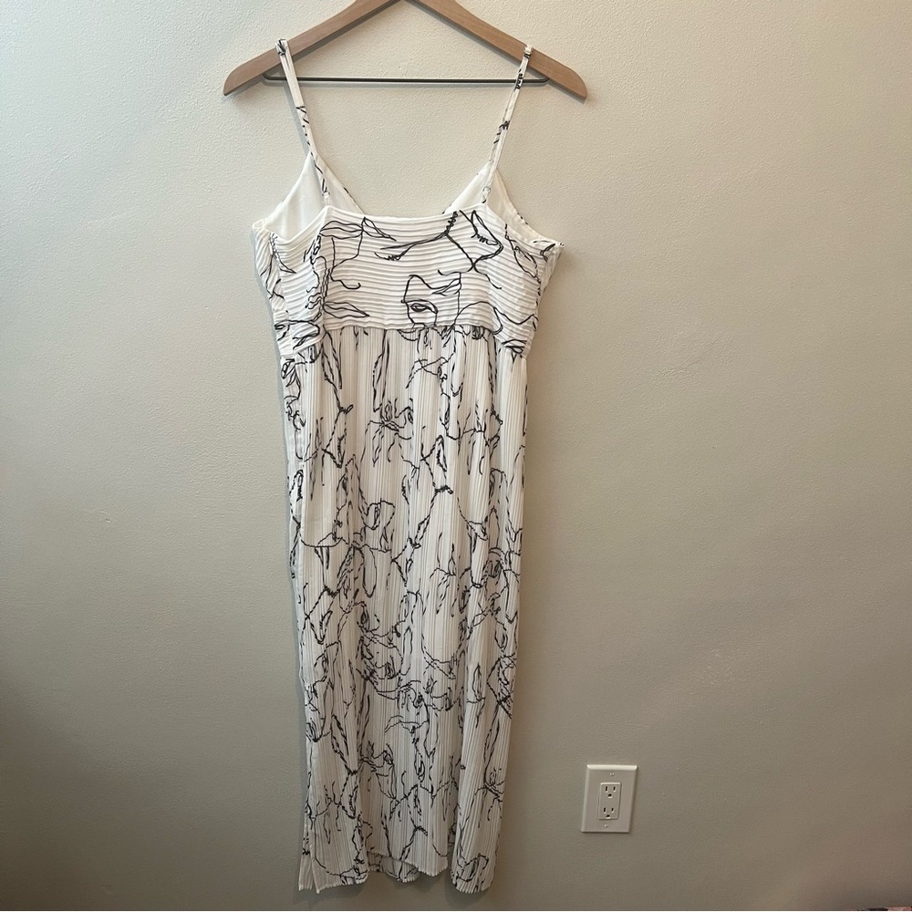 Banana Republic PRINT PLISSÉ MIDI DRESS Sz 8 NWT - Picture 6 of 7